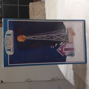 Christmas Valley Vintage 1993 Windmill Well House Hand-Paint Porcelain Orig Box
